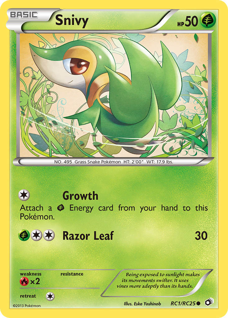 Snivy — Legendary Treasures: Radiant Collection #RC1/RC25