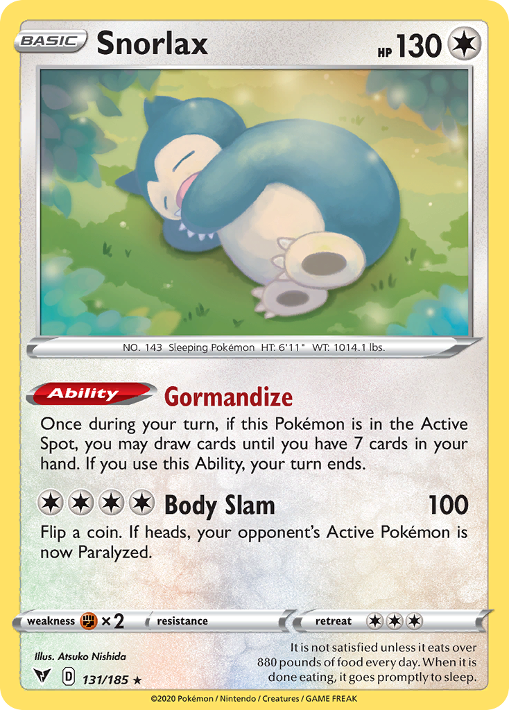 Snorlax — Miscellaneous Cards & Products #131/185
