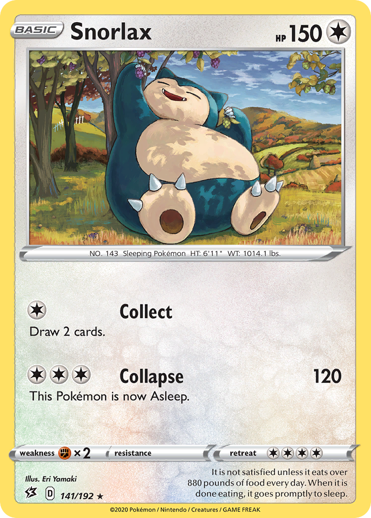 Snorlax — Miscellaneous Cards & Products #141/192
