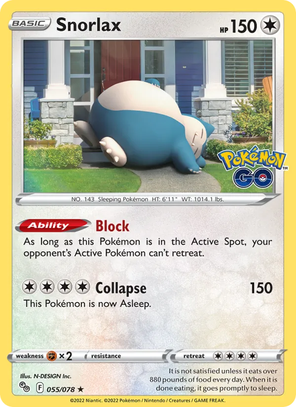 Snorlax — Pokemon GO #055/078