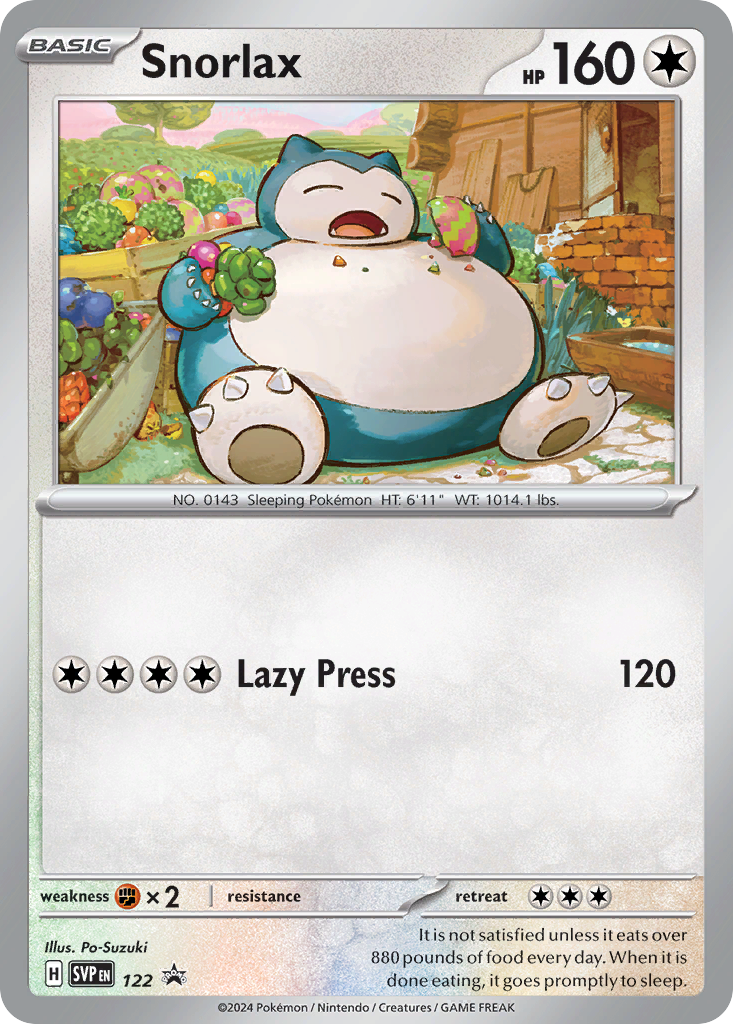 Snorlax — SV: Scarlet & Violet Promo Cards #122