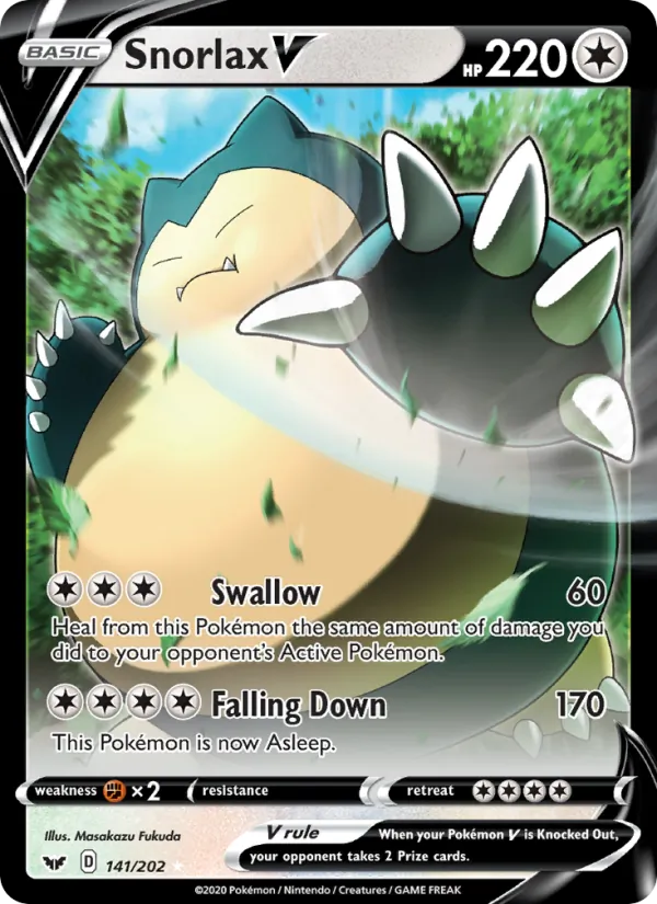 Snorlax V — Jumbo Cards #141/202