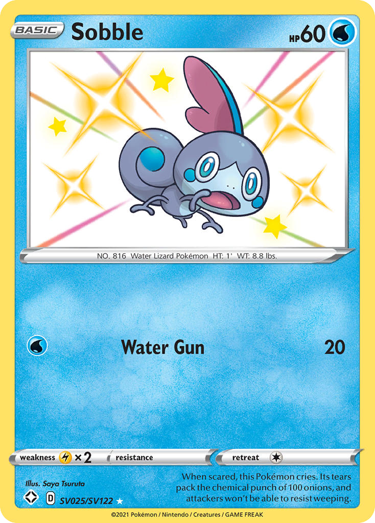 Sobble — Shining Fates: Shiny Vault #SV025/SV122