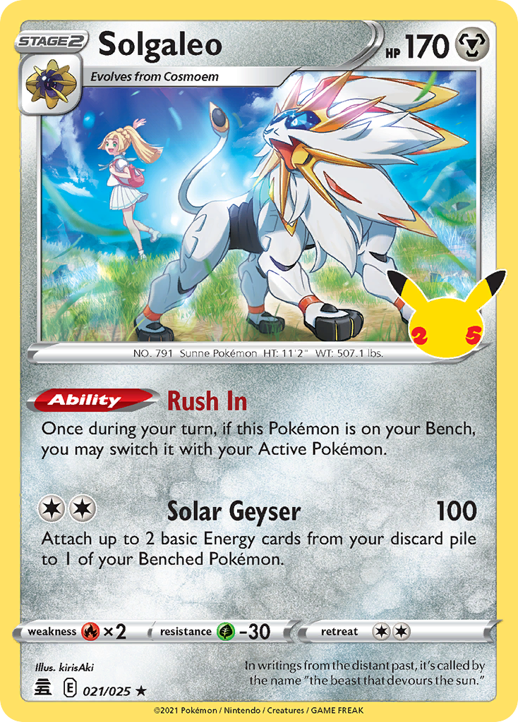 Solgaleo — Celebrations #021/025