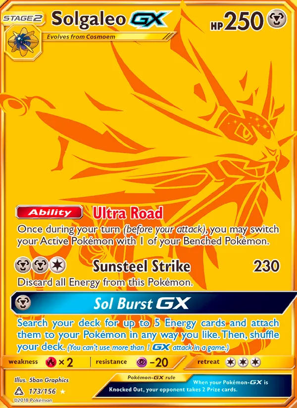 Solgaleo GX (Secret Rare)