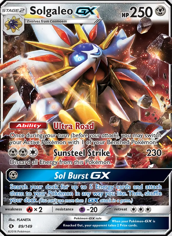 Solgaleo GX — SM Base Set #89/149