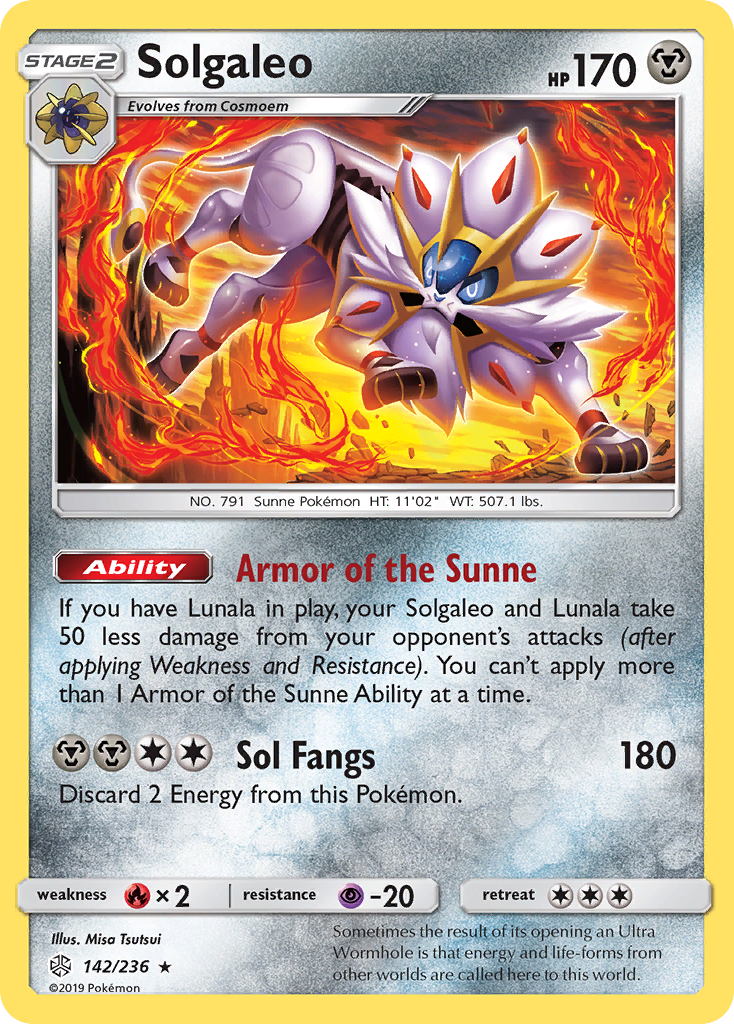 Solgaleo — League & Championship Cards #142/236