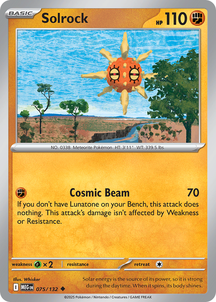 Solrock — Prize Pack Series Cards #075/132