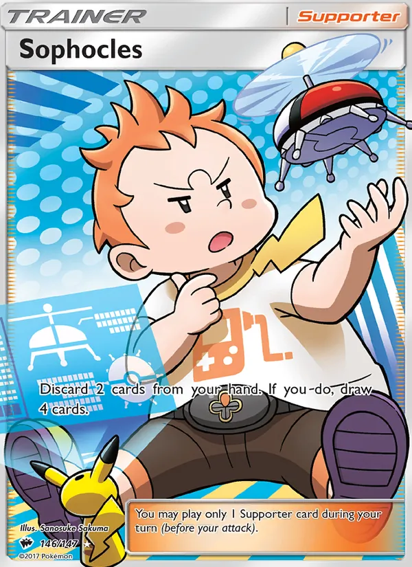 Sophocles (Full Art) — SM - Burning Shadows #146/147