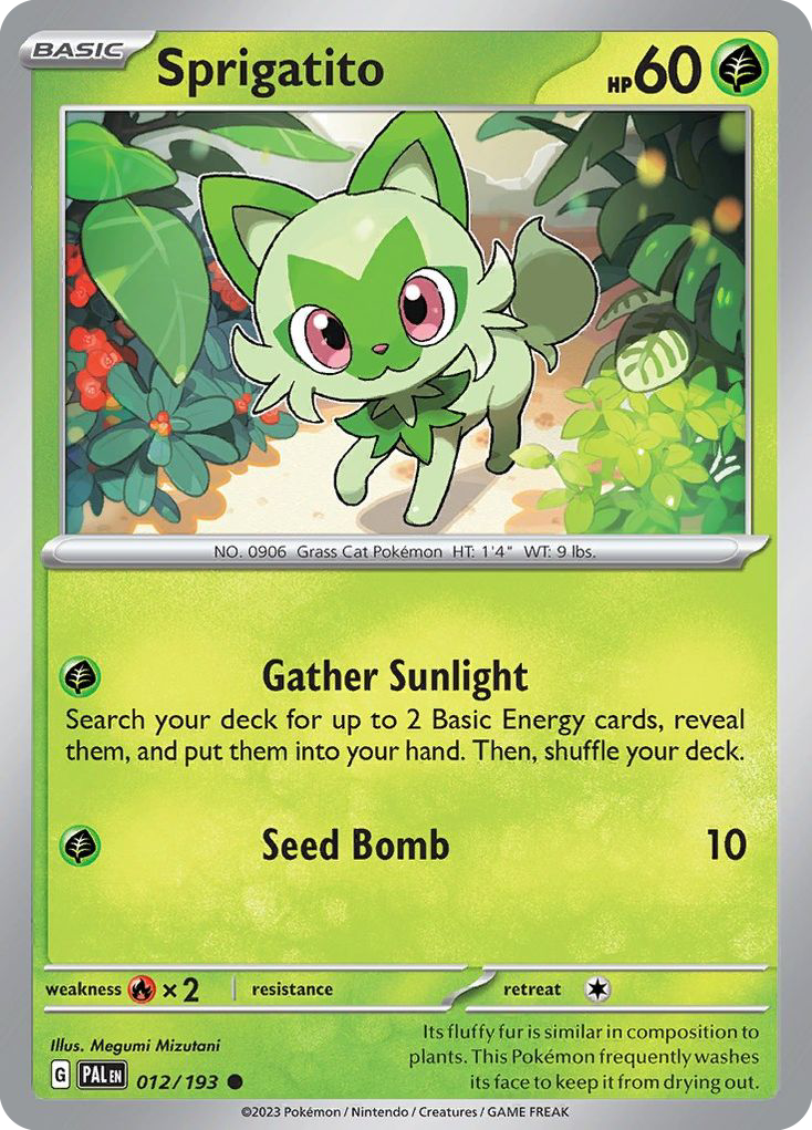 Sprigatito — Trick or Trade BOOster Bundle 2024 #012/193