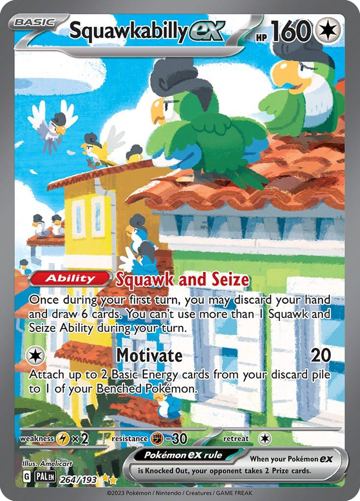 Squawkabilly ex — SV02: Paldea Evolved #264/193