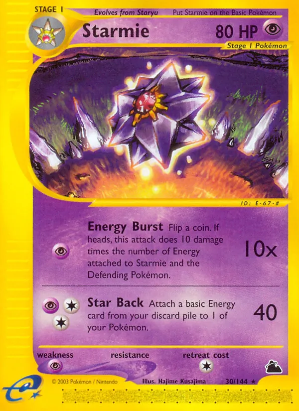 Starmie (30) — Skyridge #030/144