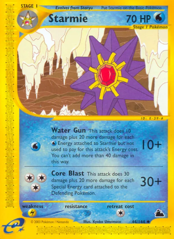 Starmie (44) — Skyridge #044/144