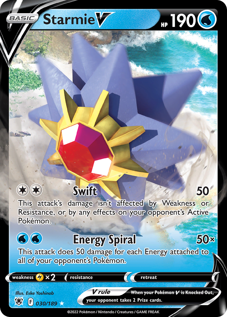 Starmie V — Prize Pack Series Cards #030/189
