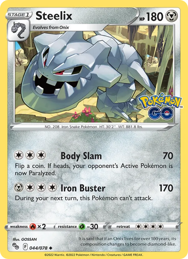 Steelix — Pokemon GO #044/078