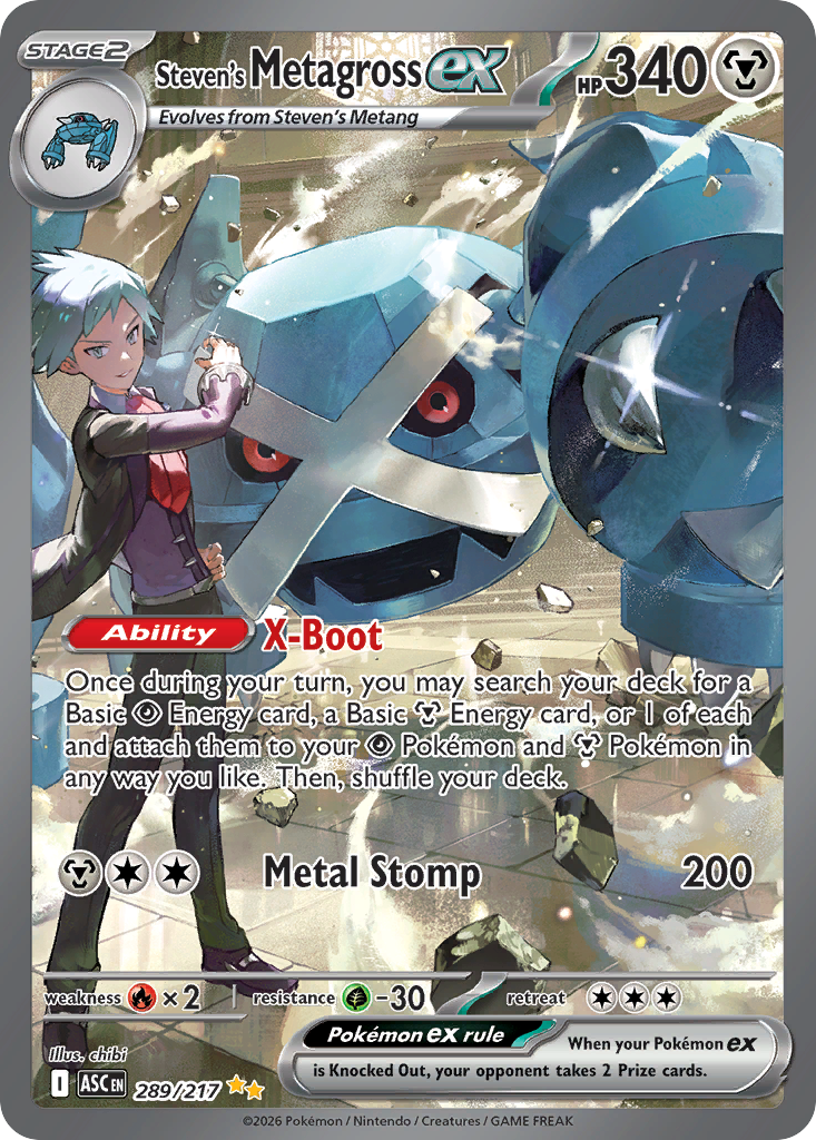 Steven's Metagross ex — ME: Ascended Heroes #289/217