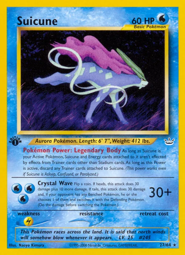 Suicune (27) — Neo Revelation #27/64