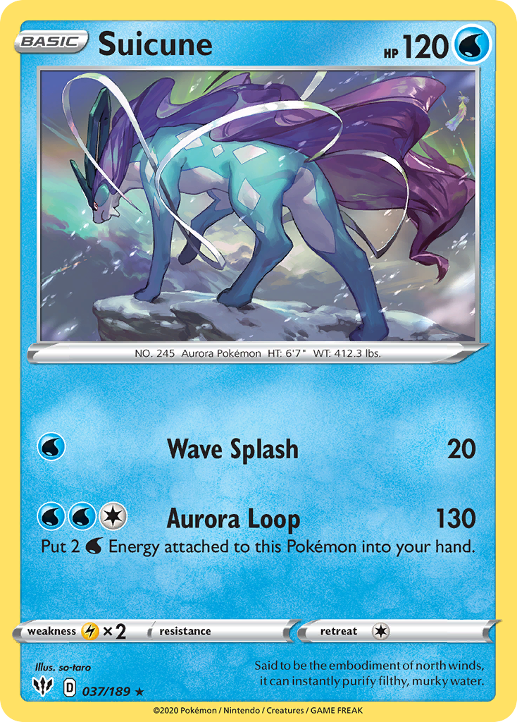 Suicune — SWSH03: Darkness Ablaze #037/189