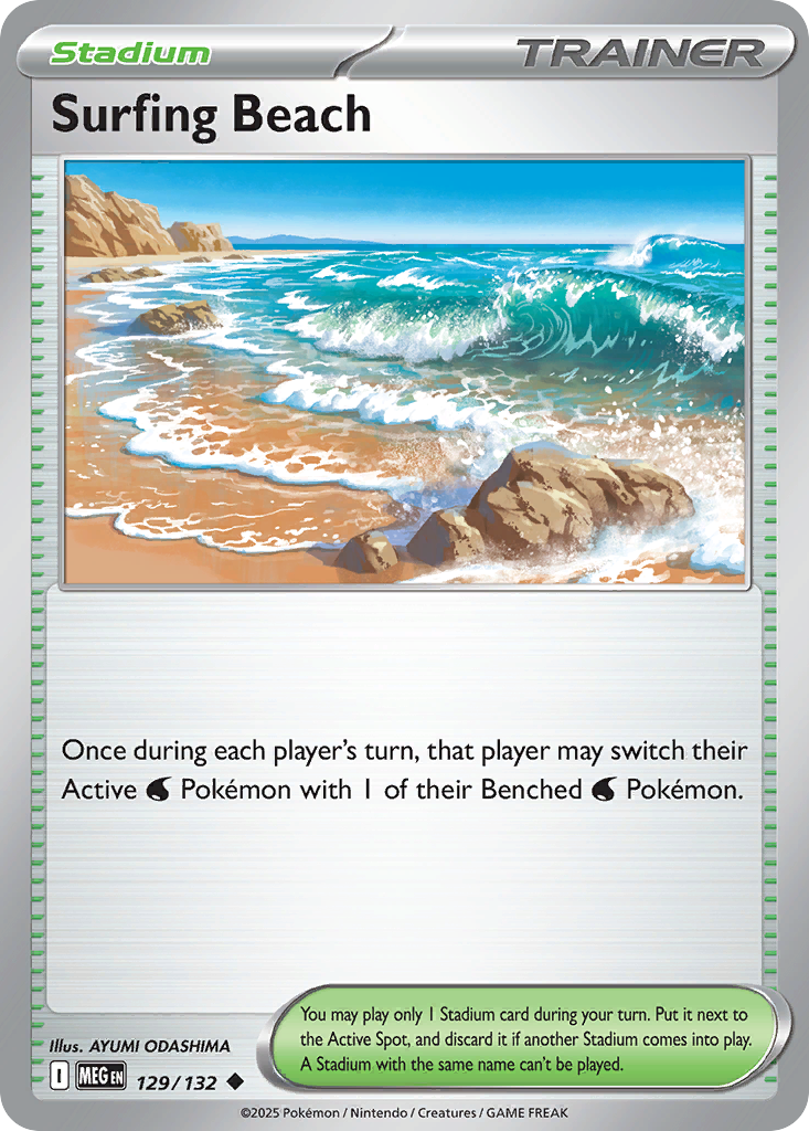 Surfing Beach — Prize Pack Series Cards #129/132