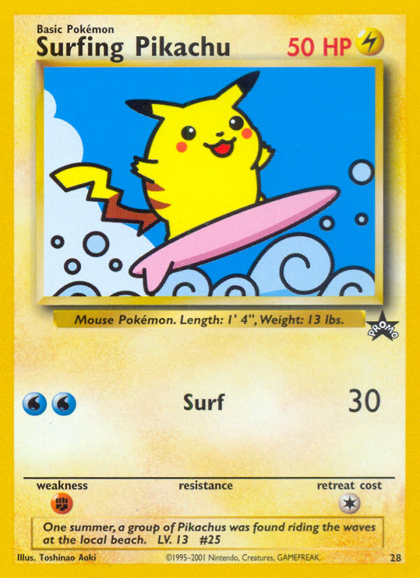 Surfing Pikachu — WoTC Promo #28/53