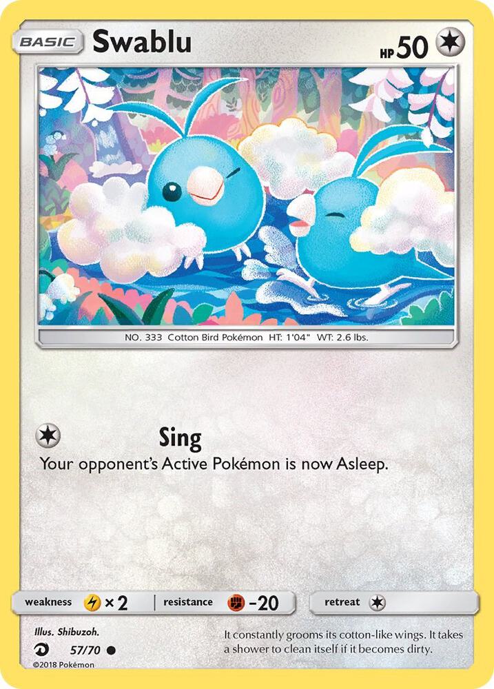 Swablu (57) — Dragon Majesty #57/70