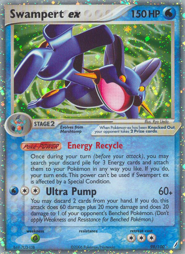 Swampert ex — Crystal Guardians #98/100