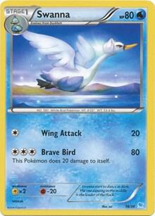 Swanna (27) — XY Trainer Kit: Pikachu Libre & Suicune #27/30