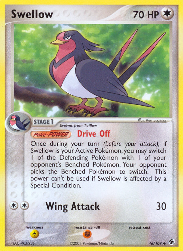 Swellow — Ruby and Sapphire #46/109
