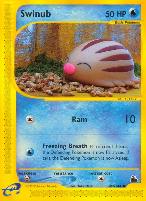 Swinub (107) — Skyridge #107/144