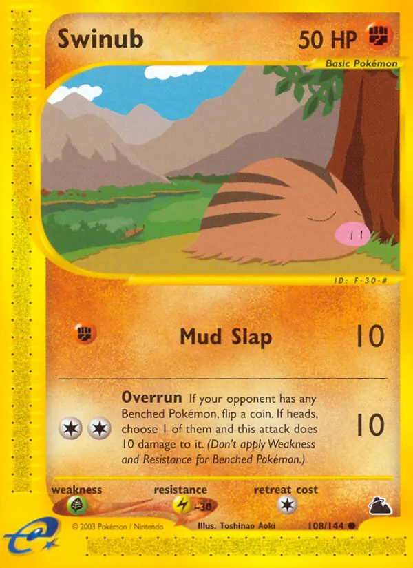 Swinub (108) — Skyridge #108/144