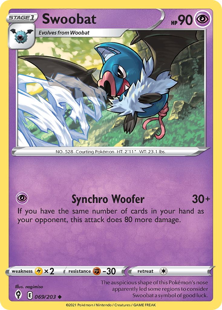 Swoobat — SWSH07: Evolving Skies #069/203