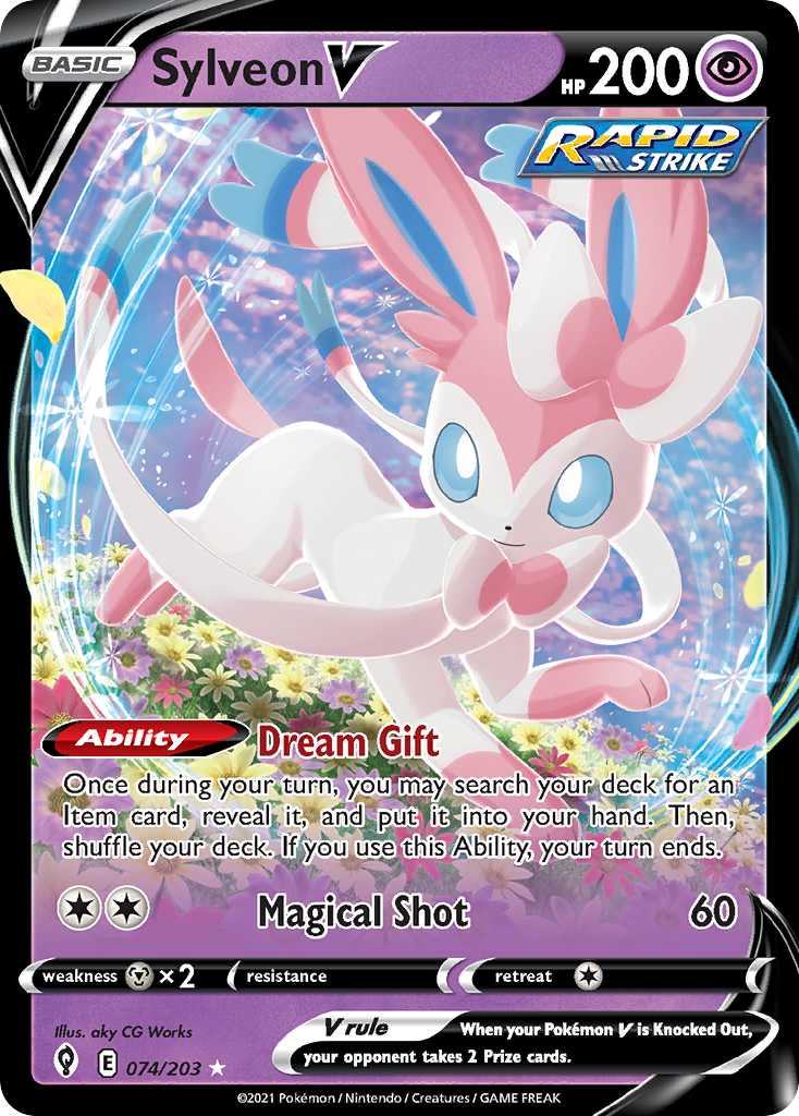 Sylveon V — SWSH07: Evolving Skies #074/203