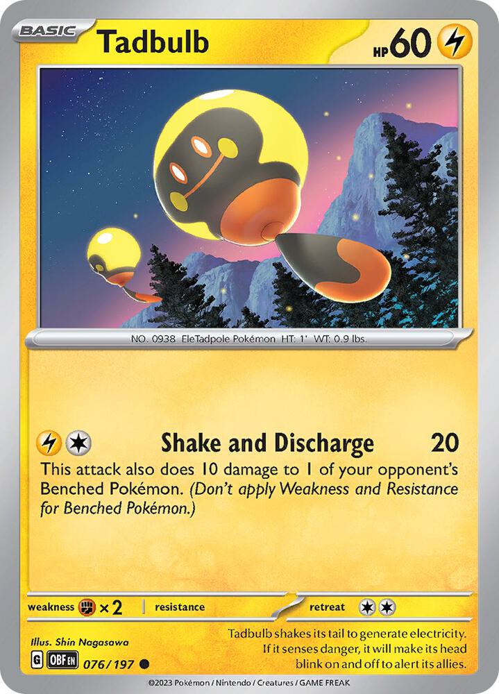 Tadbulb 076/197 — SV03: Obsidian Flames #076/197