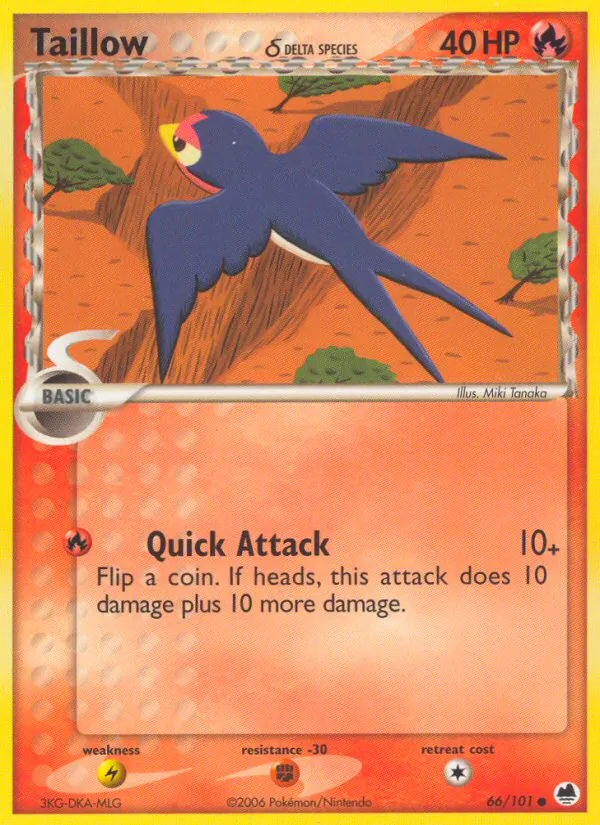 Taillow (Delta Species) — Dragon Frontiers #66/101