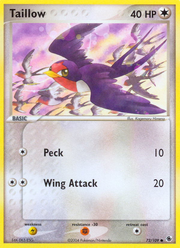Taillow — Ruby and Sapphire #72/109
