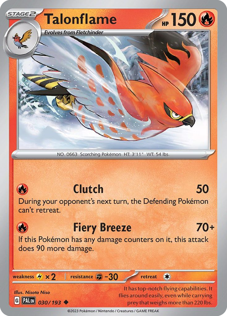 Talonflame — SV02: Paldea Evolved #030/193