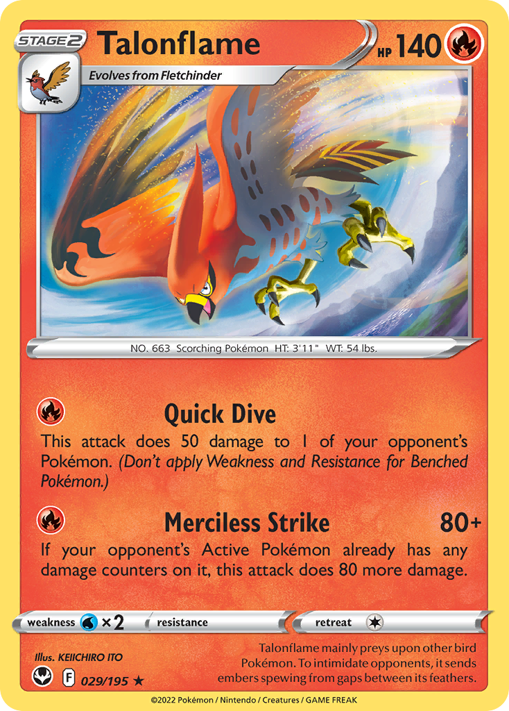 Talonflame — SWSH12: Silver Tempest #029/195