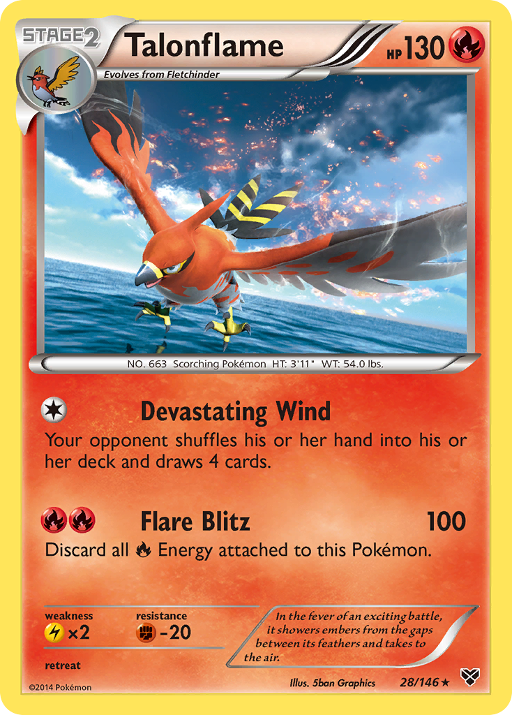 Talonflame — XY Base Set #28/146