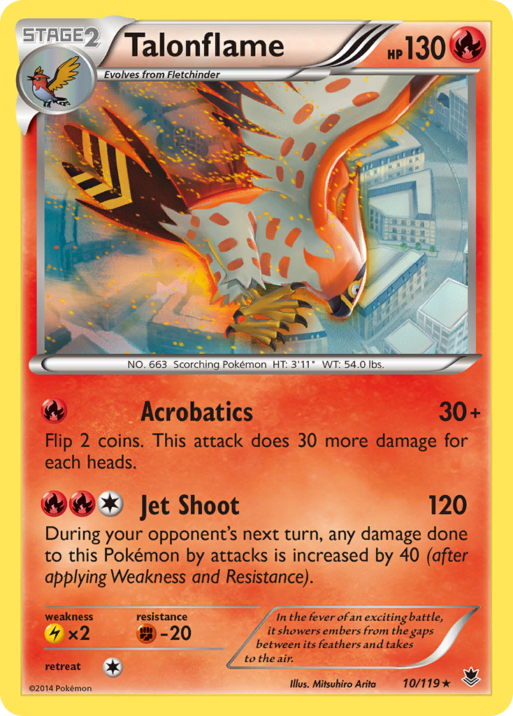 Talonflame — XY - Phantom Forces #10/119