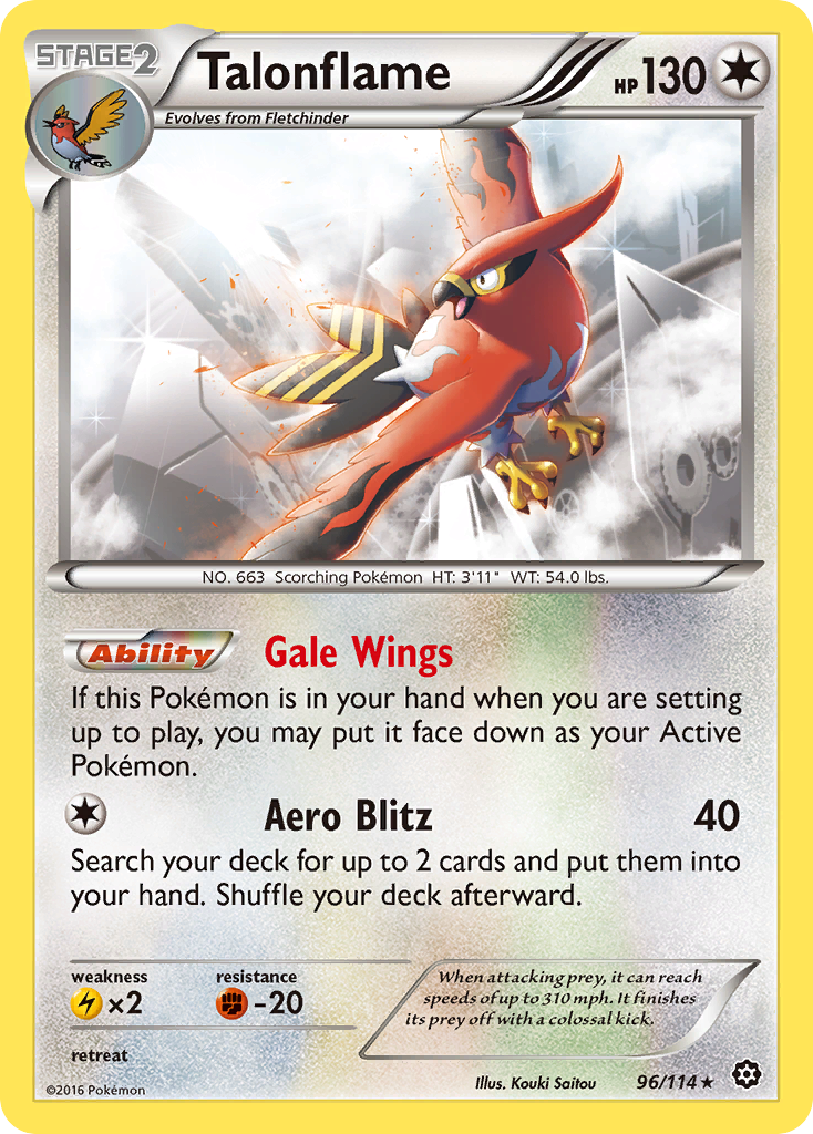 Talonflame — XY - Steam Siege #96/114