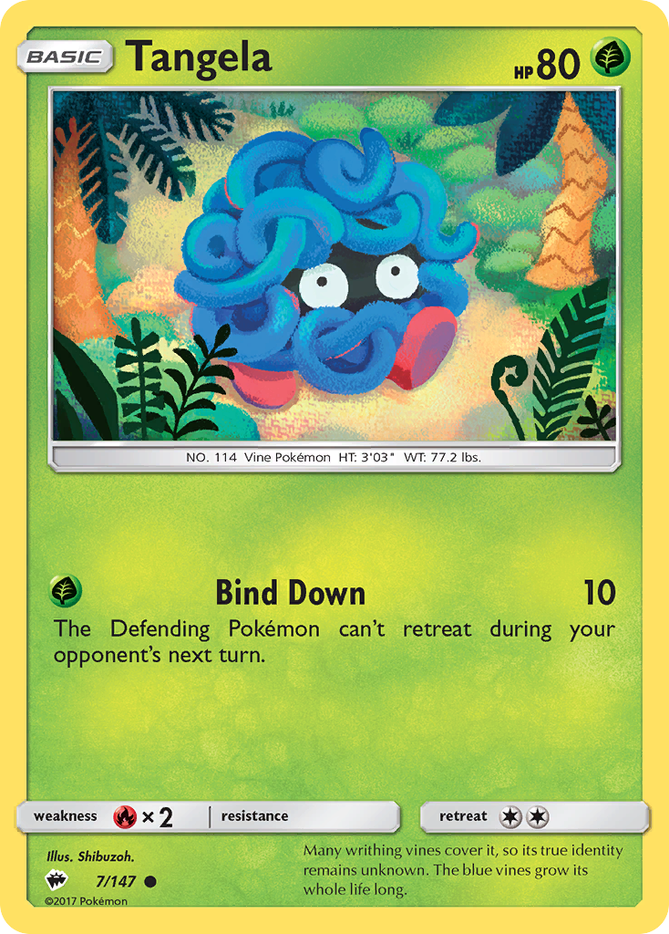 Tangela — SM - Burning Shadows #7/147