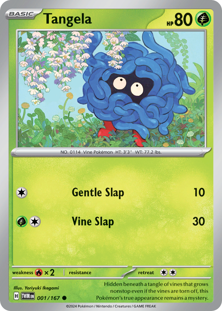 Tangela — SV06: Twilight Masquerade #001/167