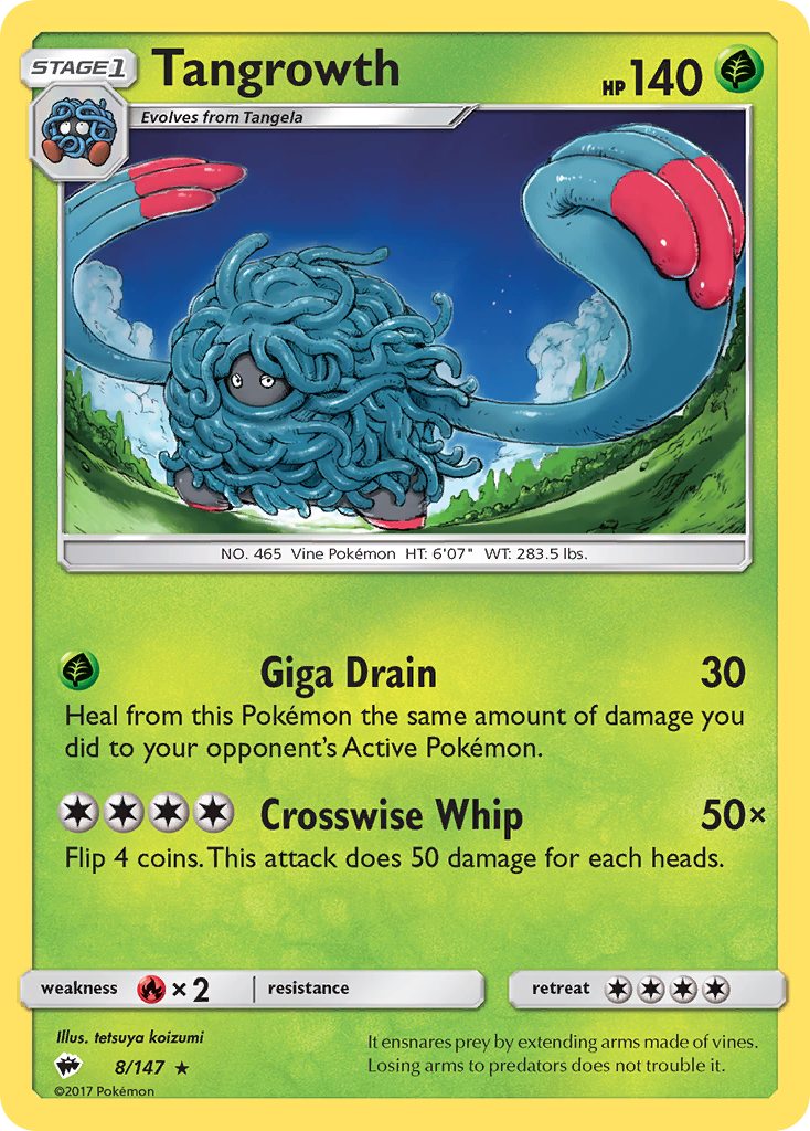 Tangrowth — SM - Burning Shadows #8/147