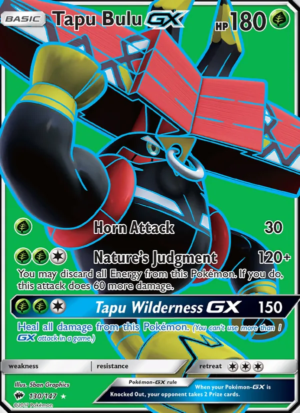 Tapu Bulu GX (Full Art) — SM - Burning Shadows #130/147