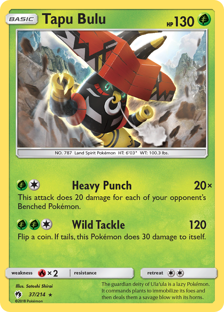 Tapu Bulu — SM - Lost Thunder #37/214