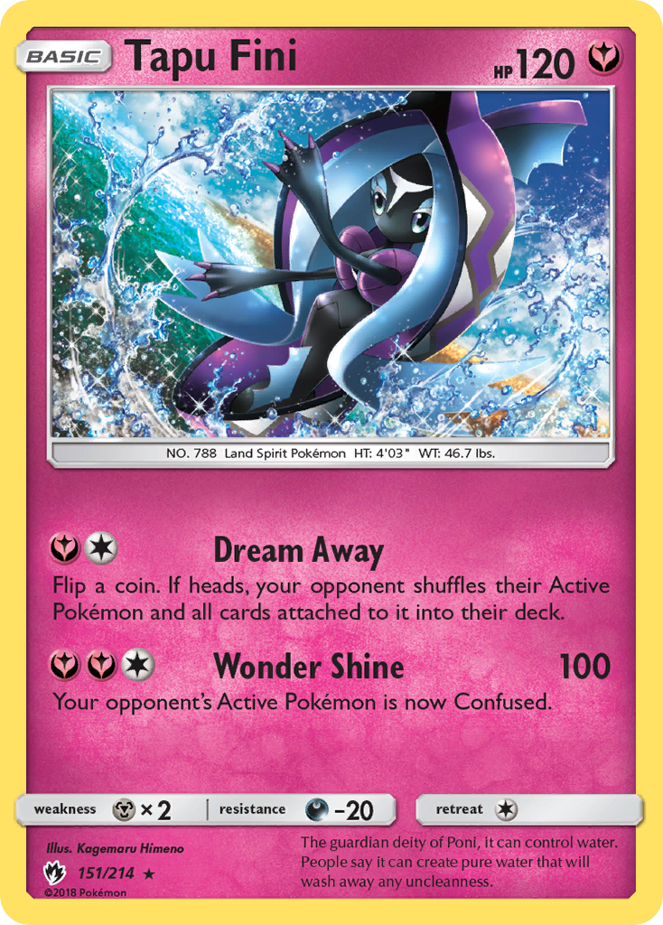 Tapu Fini — SM - Lost Thunder #151/214