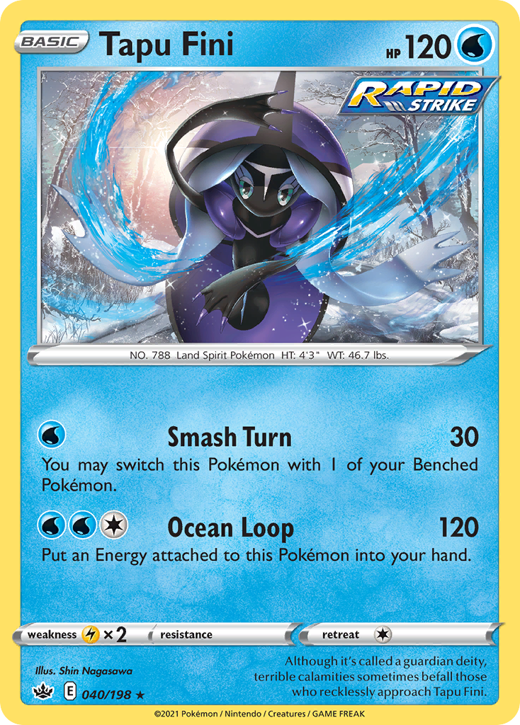 Tapu Fini — SWSH06: Chilling Reign #040/198