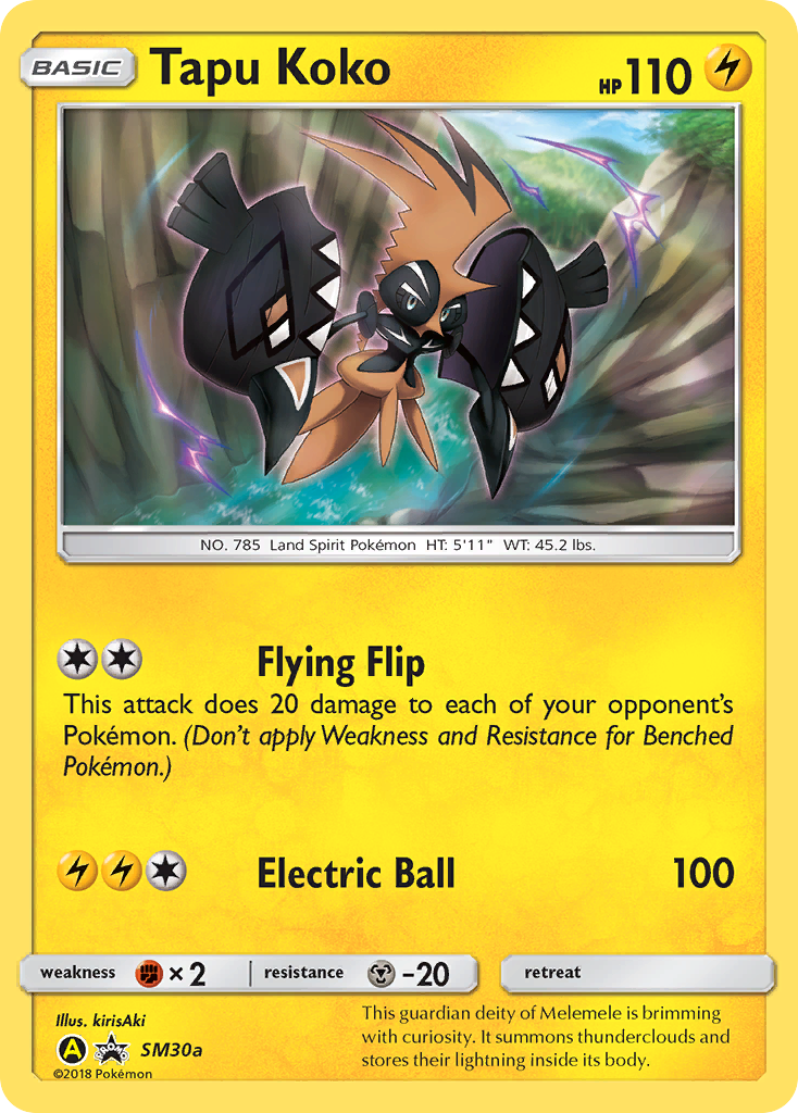 Tapu Koko — Alternate Art Promos #SM30a