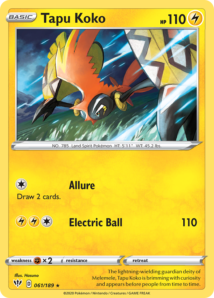 Tapu Koko — Deck Exclusives #061/189