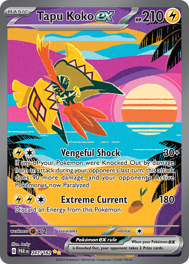 Tapu Koko ex — SV04: Paradox Rift #247/182